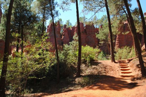 Ochra, Rokas, Raudona Ochra, Roussillon, Gamta, France