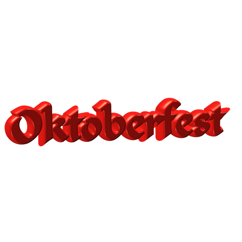 Oktoberfest, Šriftai, Raidės, Logotipas, 3D, Kompiuterinė Grafika, Izoliuotas