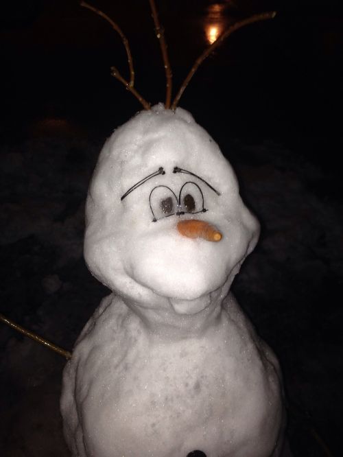 Olaf, Sniego Senis, Sušaldyta