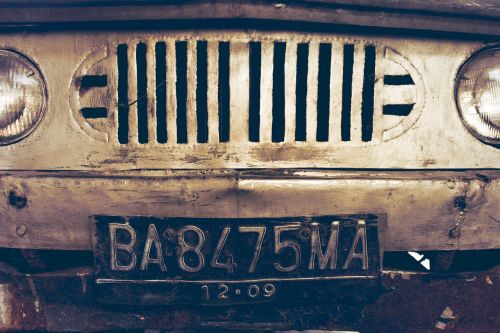 Senas Automobilis, Vintage, Retro, Klasikinis Automobilis, Valstybinis Numeris