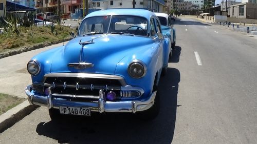 Havana, Kuba, Seni Automobiliai, Retro Automobilis, Automobilis, Transporto Priemonė