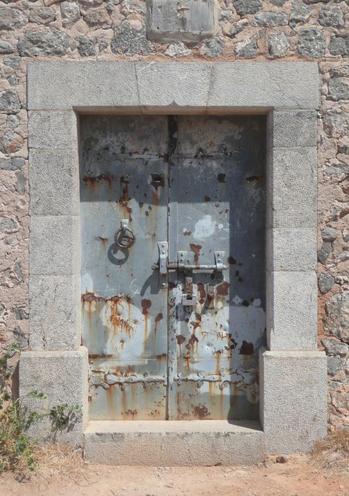 Senos Durys, Ištemptas, Majorkos Uostas De Soller, Nerūdijantis, Metaliniai Vartai