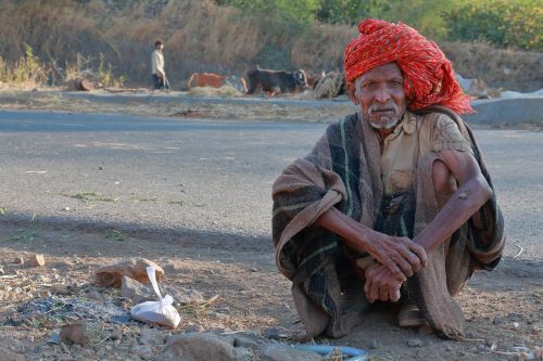 Senas Vyras, Kelyje, Herder, Madhya Pradesh, Indija