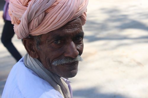 Senas Vyras, Turbanas, Liaudies, Rajasthan, Indija, Kultūra, Dhoti