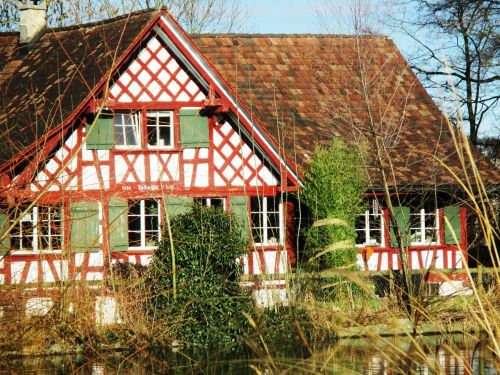 Senoji Malūnas, Fachwerkhaus, Langas, Amriswil, Thurgau, Šveicarija