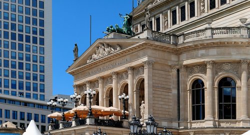 Senas Operos,  Frankfurtas,  Opera,  Statyba,  Operos Teatras,  Architektūra,  Downtown,  Koncertų Salė,  Fasadas,  Paminklas,  Hesse