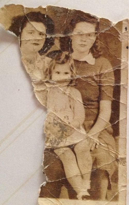 Sena Nuotrauka, Pažeista Nuotrauka, 1940-Tieji Metai, Moterys, Vaikas, Šeima, Atmintis