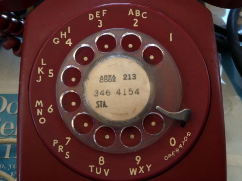 Senas,  Vintage,  Senovinis,  Telefonas,  Telefonas,  Surinkti,  Rotacinis & Nbsp,  Stilius,  1960,  Sena Rotacinė Telefono Linija