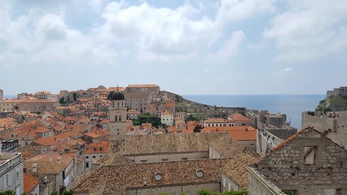 Senamiestis,  Dubrovnik,  Miestas,  Architektūra,  Uosto,  Miesto Centras,  Peržiūrėti,  Tvirtovė,  Kelionė,  Atostogose,  Senovinis,  Turizmas,  Promenade,  Turistai,  Jūra,  Fortas,  Stiprinti,  Perspektyva