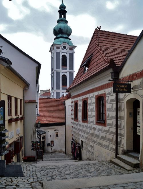 Senamiestis,  Alėja,  Unesco,  Čekų Krumlov,  Čekijos Respublika,  Laiptai,  Gatvė,  Grindinio Danga