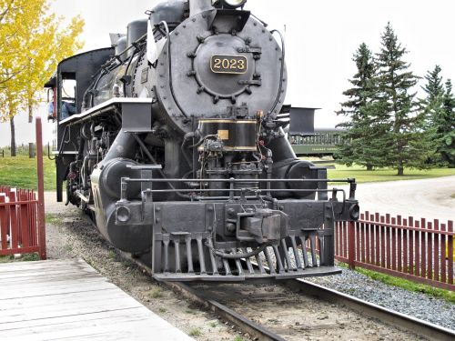 Senas Traukinio Variklis, Muziejus, Kanada, Lauke