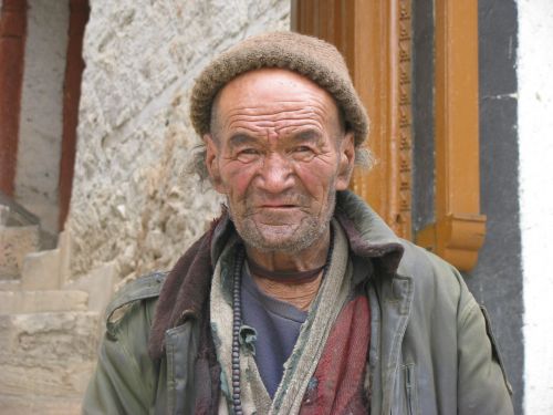 Senas Vyras, Ladakhi, Portretas