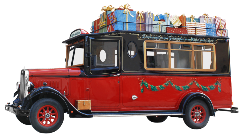 Oldtimer, Autobusas, Kalėdų Atsisiųsti, Avalhe Wohlfahrt, Rothenburg O, Tauber, Atleidžiami Ir Redaguojami, Kalėdos, Dovanos, Kalėdų Laikas, Siurprizas, Pakavimas