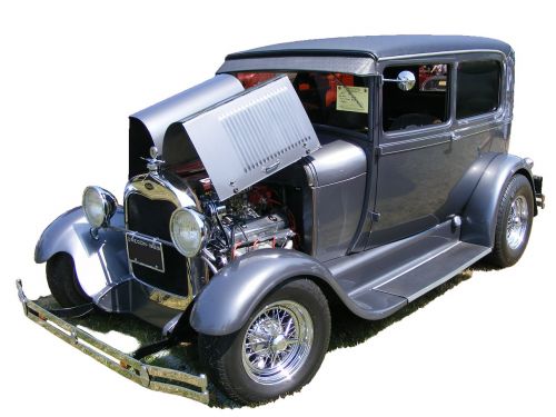 Oldtimer, Automobilis, Ford, Kupė, Modelis A, 1929, Vintage, Hotrod, V8, Restauravimas, Atkurta