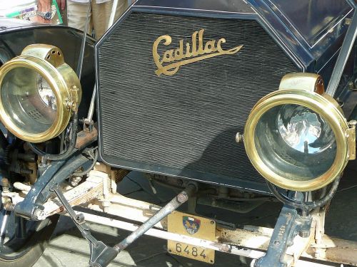 Oldtimer, Grotelės, Cadillac, Lempos, Vintage, Senoji Transporto Priemonė, Senovinių Automobilių Automobilis