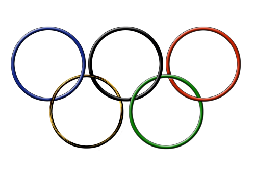 Olimpija, Olimpinės Žaidynės, Olimpiada, Žiedai, Izoliuotas, Mėlynas, Juoda, Raudona, Geltona, Žalias
