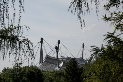 Olimpinė Vieta, Munich, Bavarija, Stogas, Struktūra, Architektūra, Pilonai