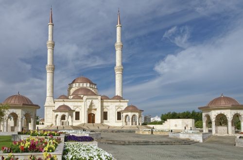 Oman, Muskatas, Saeed Bin Taimur-Masjid-Mošeja, Minaretas, Architektūra, Religija, Pastatas, Kupolas