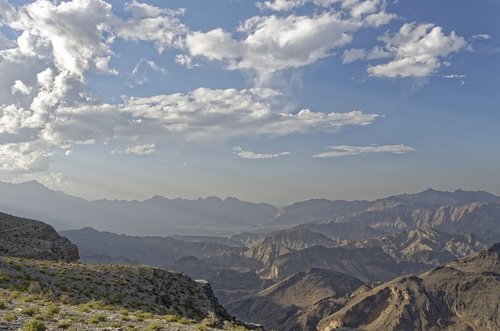 Omanas,  Az-Zahira,  Kraštovaizdis,  Kalnai,  Dangus,  Debesys,  Pobūdį,  Kelionė