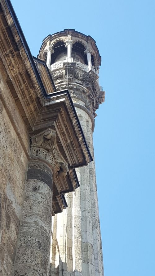 On, Minaretas, Akmuo, Mečetė, Konya, Turkija