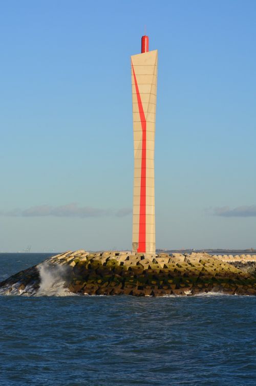 Oostende, Švyturys, Jūra, Oras