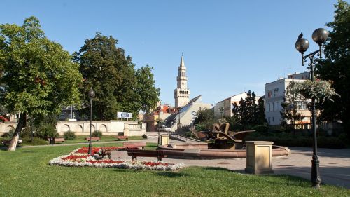 Opolė, Miesto Rotušė, Panorama, Silesia, Istorinė Miesto Rotušė