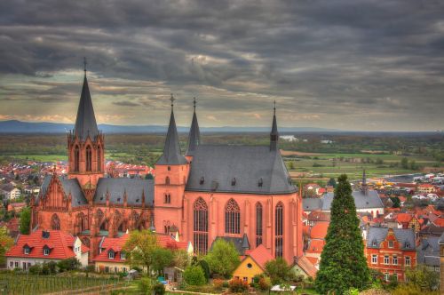 Oppenheim, Rheinland, Rheinhessen, Bažnyčia, Šv. Kotrynos Bažnyčia, Rinas, Neveikia