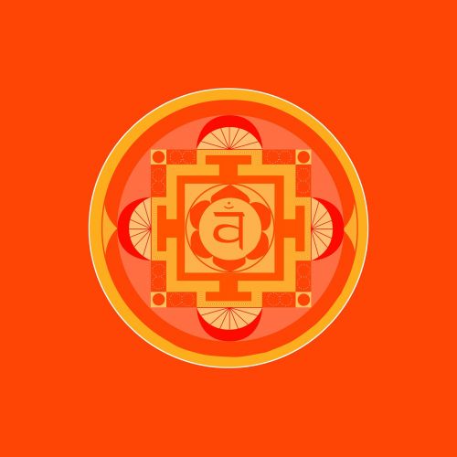 Oranžinė, Čakra, Mandala, Svadhisthana, Meditacija, Joga, Energija, Simbolis, Dvasingumas
