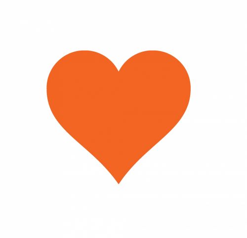 Širdis,  Širdis,  Vaizdas,  Oranžinė,  Meilė,  Oranžinė Širdis