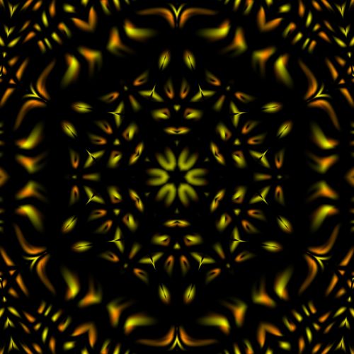 Kaleidoskopas,  Snaigė,  Geltona,  Juoda,  Oranžinė,  Abstraktus,  Oranžinis Geltonas Juodas Kaleidoskopas