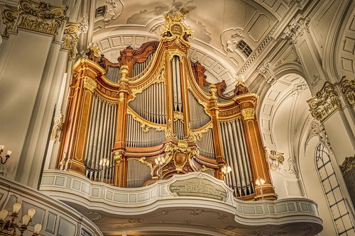 Organų,  Vamzdis,  Hamburg,  Michel,  Bažnyčia,  Instrumentas,  Muzika,  Metai,  Baroko,  Klasikinis,  Bach,  St,  Michael,  Spalvingas