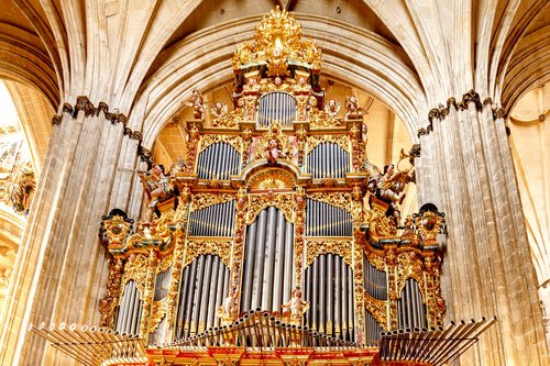 Organų,  Bažnyčia,  Katedra,  Baroko,  Salamanca,  Ispanija