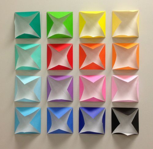 Origami, Spalvos, Kvadratas, Popierius, Dizainas, Kūrybingas, Spalvinga, Geometrinis