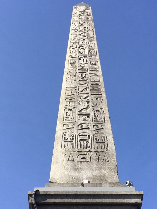 Obeliskas, Ornamentas, Vieta De La Concorde, Paris, Akmuo, Pilka