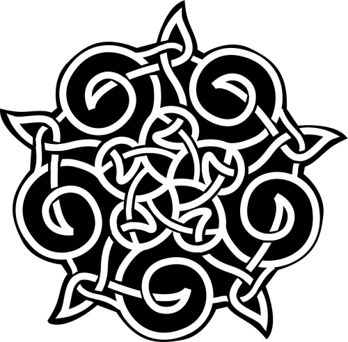 Ornamentas, Gėlė, Simetrija, Keltų, Nemokama Vektorinė Grafika