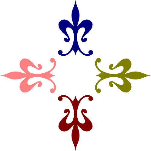 Ornamentas, Heraldika, Augalas, Lapai, Nemokama Vektorinė Grafika