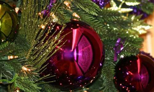 Ornamentas, Kalėdos, Šventė, Medis, Apdaila, Kalėdų Papuošalai, Xmas, Šventinis, Violetinė, Rutulys