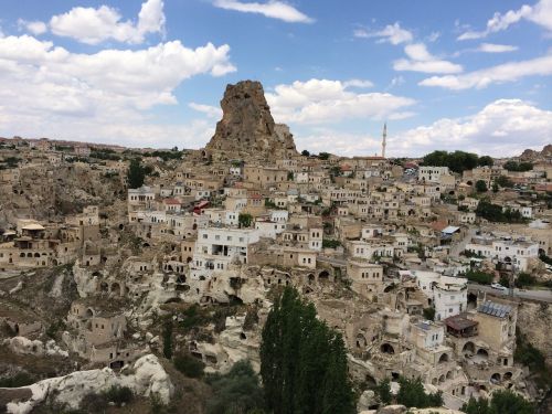 Ortahisar, Cappadocia, Turkija, Senamiestis