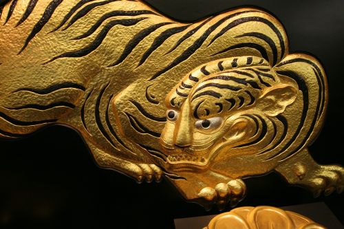 Osaka, Japonija, Skulptūra, Auksas, Tigras, Kultūra, Istorija