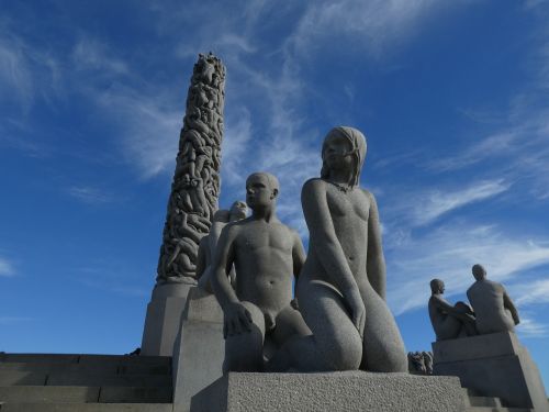 Oslo, Vigeland Parkas, Statula