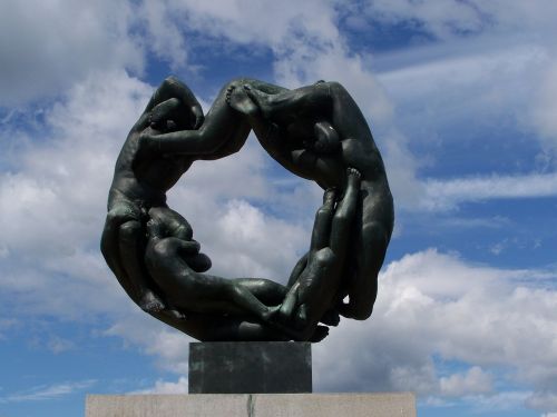 Oslo, Norvegija, Vigeland Parkas, Skulptūra