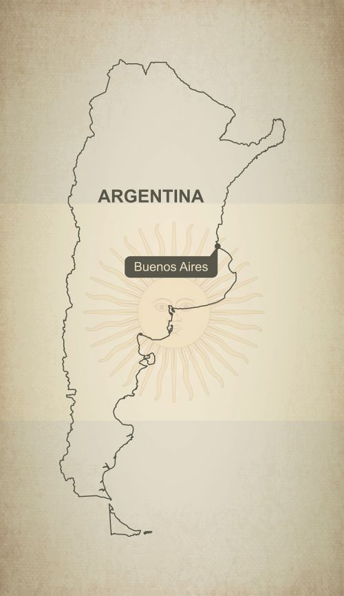 Kontūrai, Žemėlapis, Argentina, Geografija, Šalis, Žemėlapiai, Pietų Amerika, Tikslus, Vėliava
