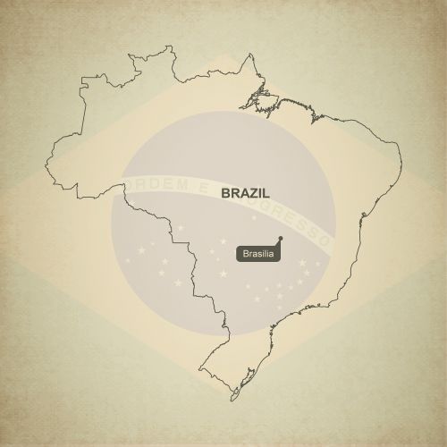 Kontūrai, Žemėlapis, Brazilija, Geografija, Šalis, Žemėlapiai, Pietų Amerika, Tikslus, Vėliava
