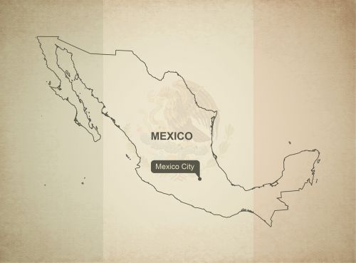 Kontūrai, Žemėlapis, Meksika, Geografija, Šalis, Žemėlapiai, Šiaurės Amerika, Tikslus, Vėliava