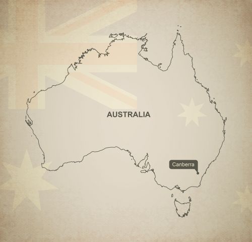 Kontūrai, Žemėlapis, Australia, Geografija, Šalis, Žemėlapiai, Vėliava, Tikslus