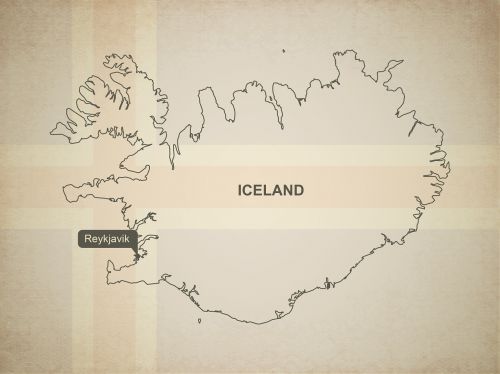 Kontūrai, Žemėlapis, Iceland, Geografija, Šalis, Žemėlapiai, Europa, Tikslus, Vėliava