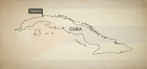 Kontūrai, Žemėlapis, Kuba, Geografija, Šalis, Žemėlapiai, Šiaurės Amerika, Tikslus, Vėliava