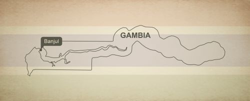 Kontūrai, Žemėlapis, Gambia, Geografija, Šalis, Žemėlapiai, Afrika, Tikslus, Vėliava