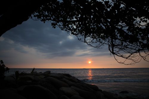 Padangos Paplūdimys, Saulėlydis, Indonezija, Gražus, Kelionė