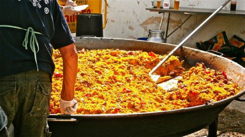 Paella, Ryžiai, Maistas, Vakarėlis, Ispanija